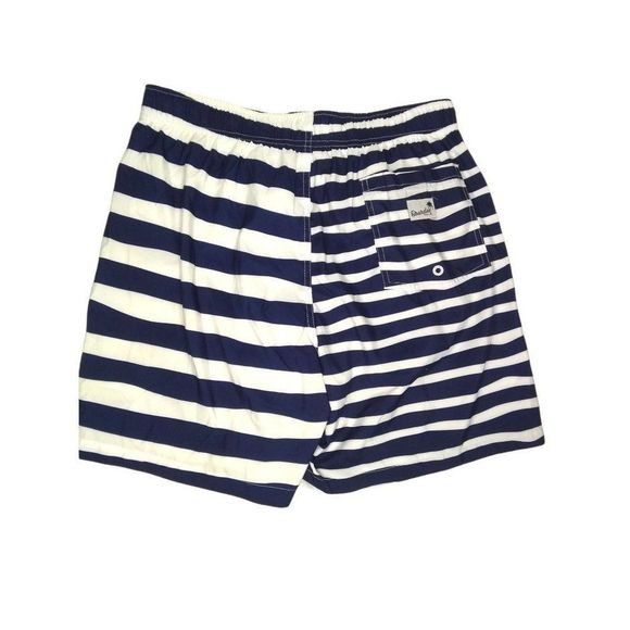 BOARDIES MEN'S SWIM SHORTS BLUE WHITE STRIPE SIZE LARGE - Picture 3 of 4